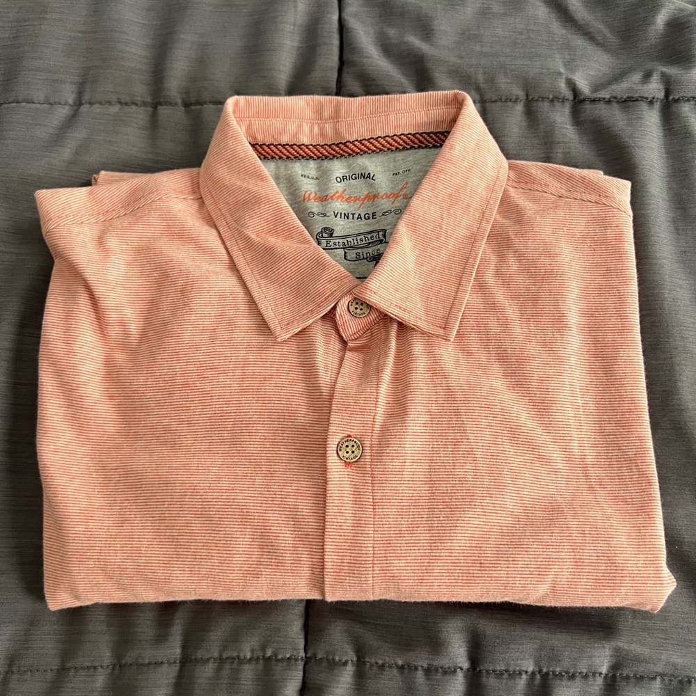 Weatherproof Vintage Men's Twill Knit Shirt